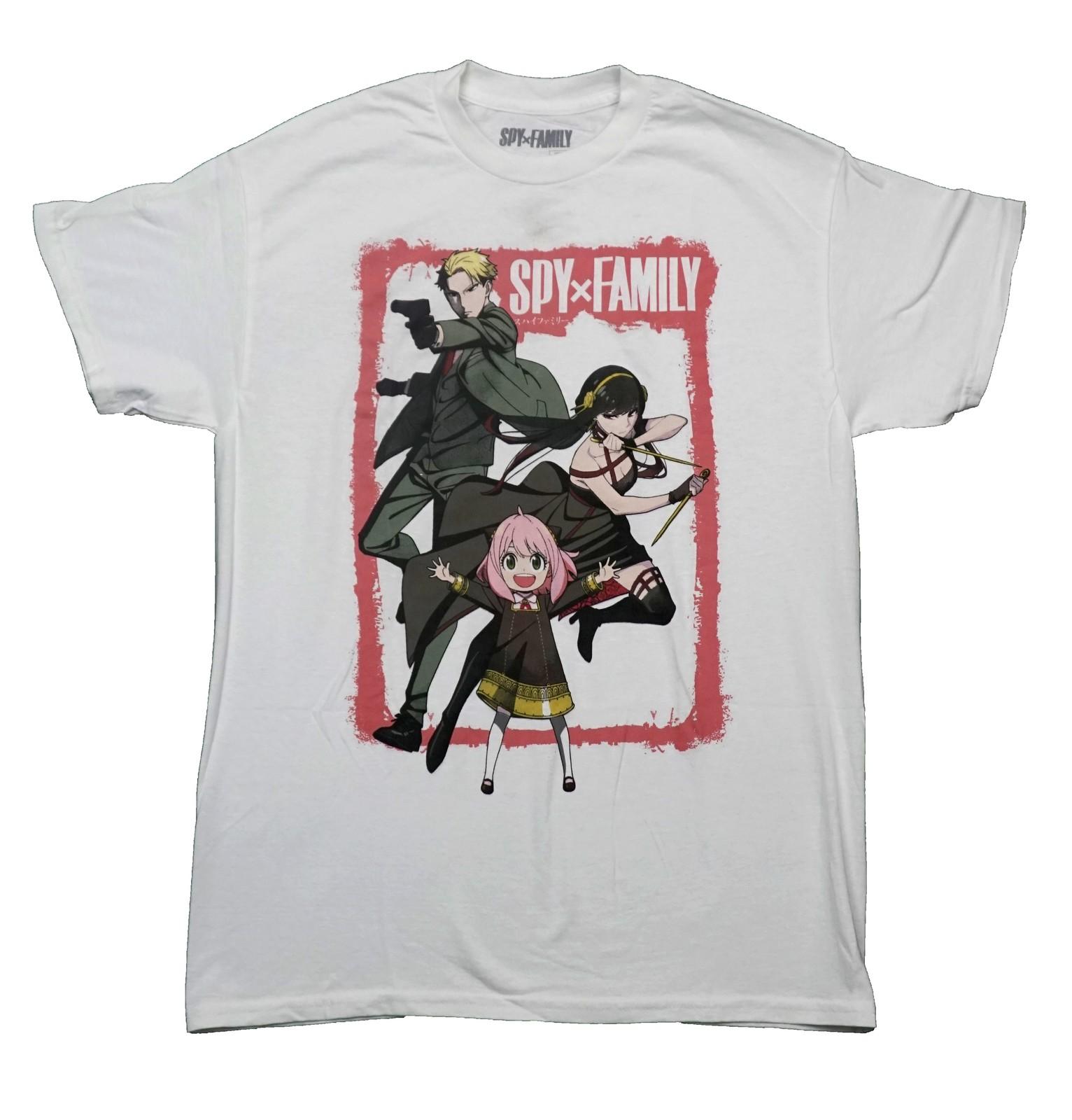 Spy X Family New Adult T-Shirt - Pink Framed Trio Ready Attack M
