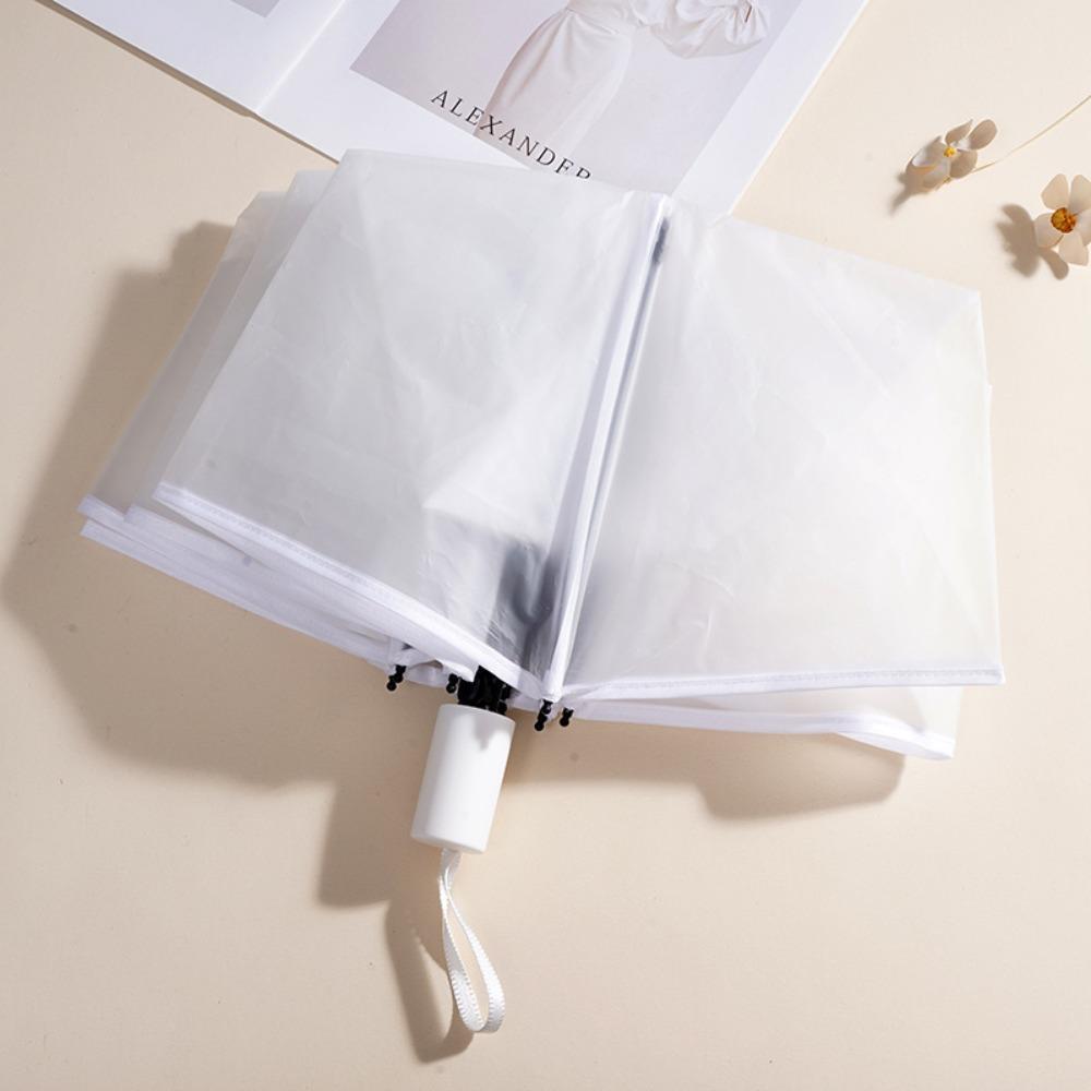 Eco-friendly Folding Umbrella Matte Sunny Umbrella Automatic Umbrella  Daily Commute Manual version