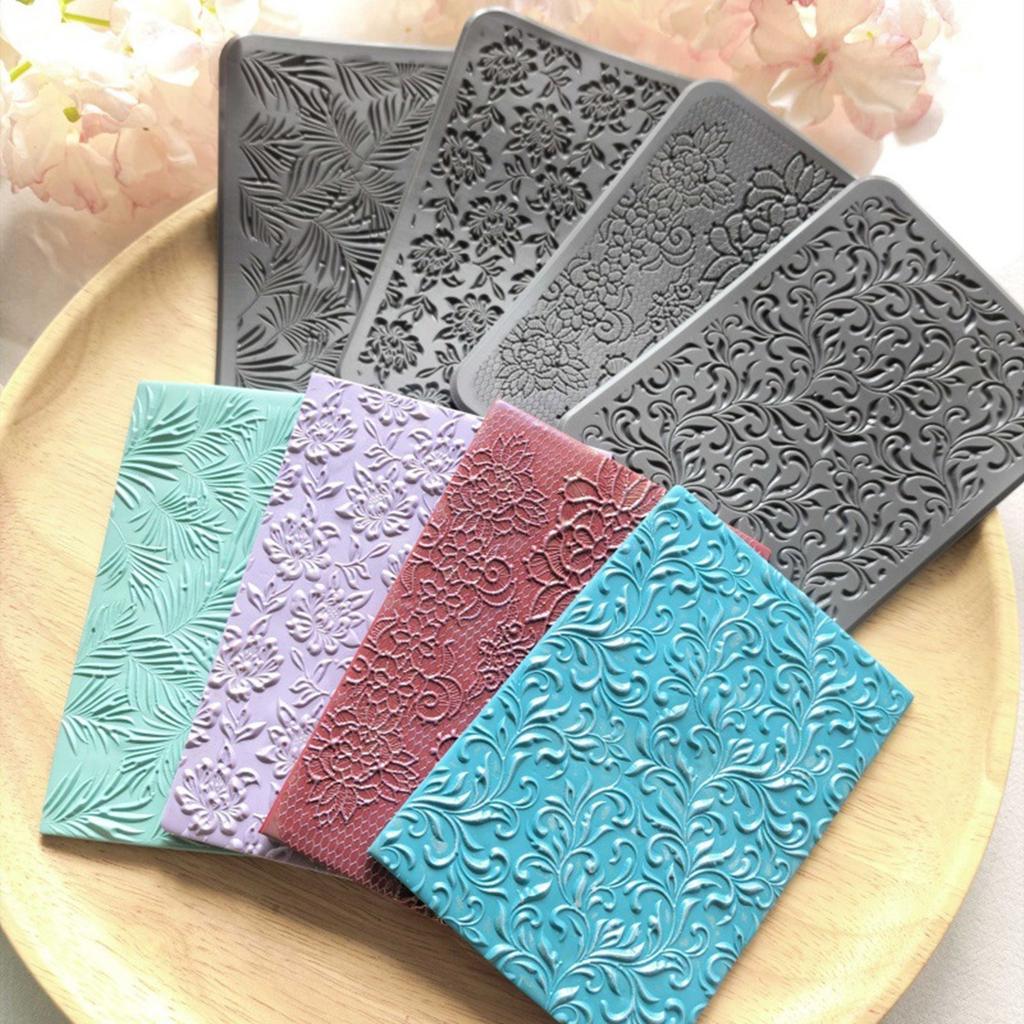 Creative Silicone Texture Roller Set for Handmade Polymer Clay Earrings and Accessories