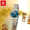 OLEVS Luxuriöse Wasserdichte Quarz-Uhr Für Damen Datum Diamant Edelstahl Damen Armbanduhr Leuchtend Original Damenuhr