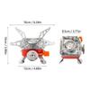 3500W Windproof Camping Gas Stove Foldable Portable Outdoor Burner With Piezo Ignition Lightweight Backpacking Stove For Hiking