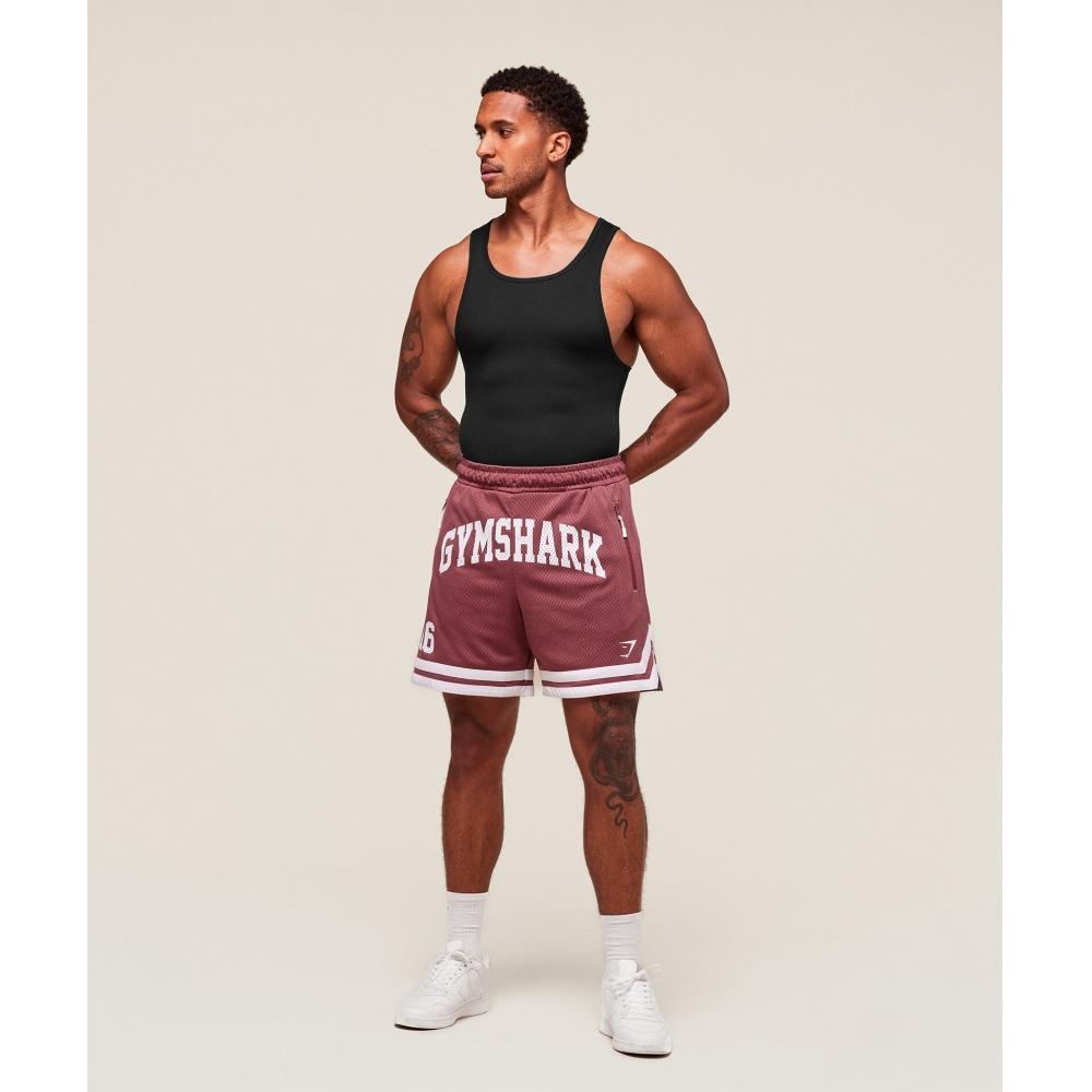 Gymshark Varsity Mesh Shorts Washed Berry Pink A6a8e Kcps