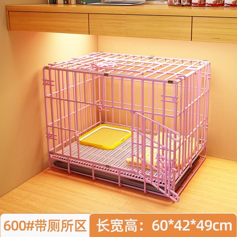 Durable Pet Cage with Toilet Indoor Dog Playpen for Corgi Teddy Small Medium Breed Kennel