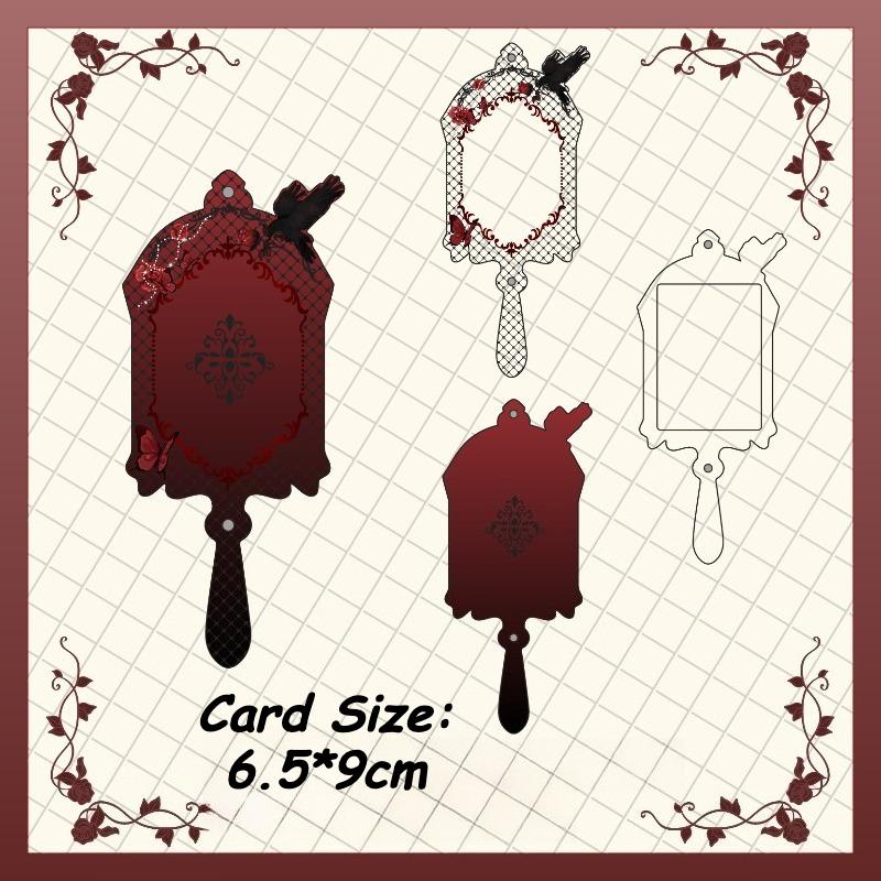 

Готический Ручной Акриловый Фотоальбом для 3-дюймовой K-pop Аниме Карточки Магнитный Держатель для Фотокарточек Модный Дисплейный Рамка Подарки для Девочек красный