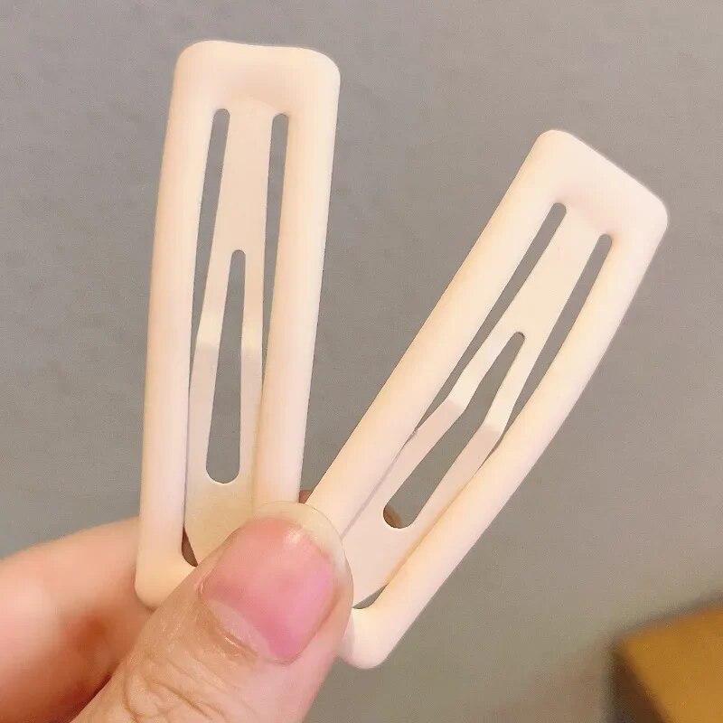 Frosted Rectangle BB Clips Barrettes Women Arrange Broken Hairpins Girl Fashion Hair Clips Headwear Ornaments Hair Styling Tools