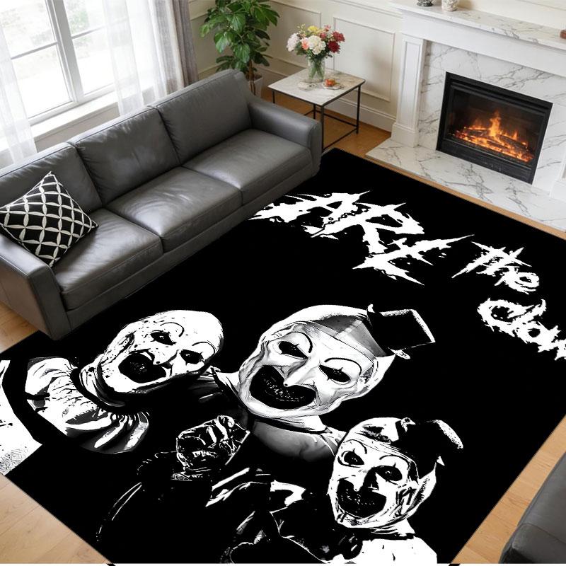 Crystal Velvet Rug Soft Non Slip Indoor Floor Mat Home DecorTerrifier Art the Clown