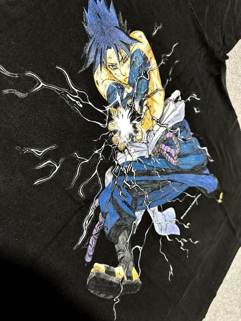 [USED] Rare Naruto Sasuke Anime T-shirt, Size XL