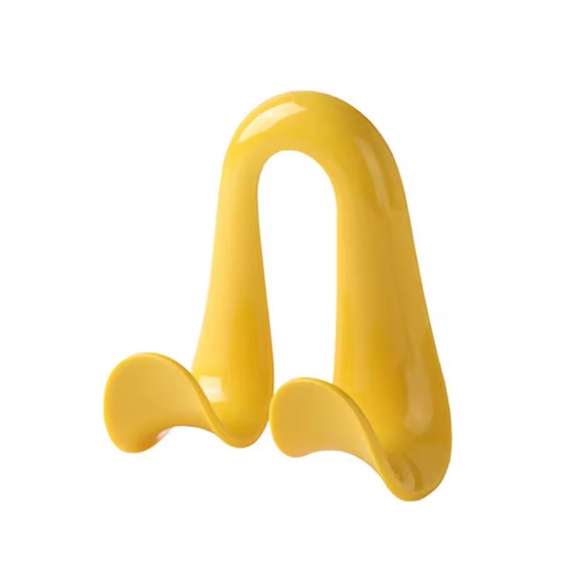 

Багатофункціональний гачок-вішалка для сумки Подвійні гачки Економія місця Органайзер для одягу, капелюхів, шарфів, сумочок Гачок для рюкзака в гардероб жовтий