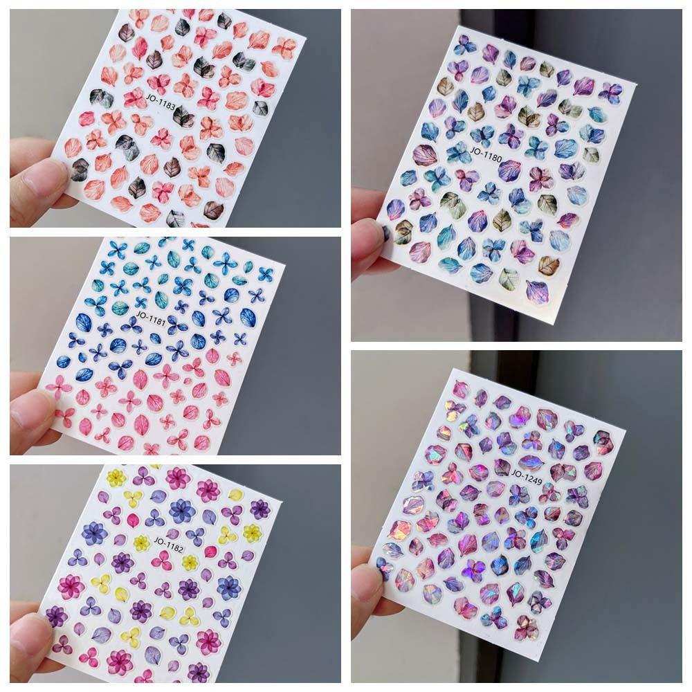 Nail Accessories Laser Flowers Nail Decals Manicure Ornaments Flowers Nail Decorations Girls
