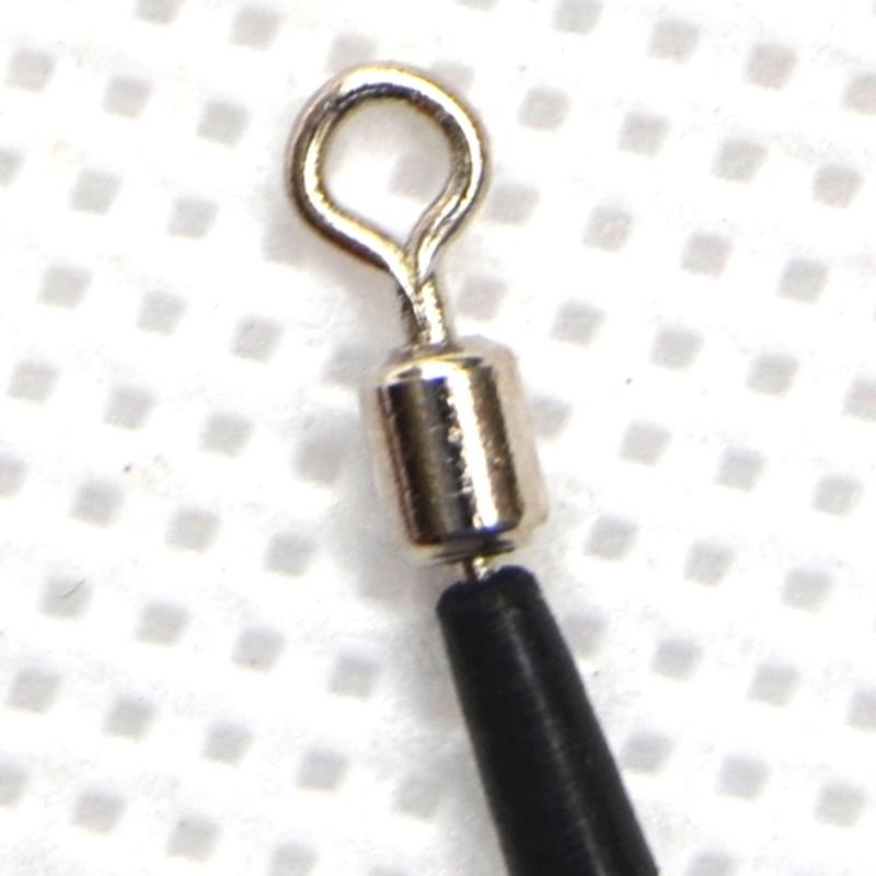 50Pcs High Strength Rolling Balls Bearing Snap Fishing Barrels Swivels Lures Connector Clip for Saltwater & Freshwater
