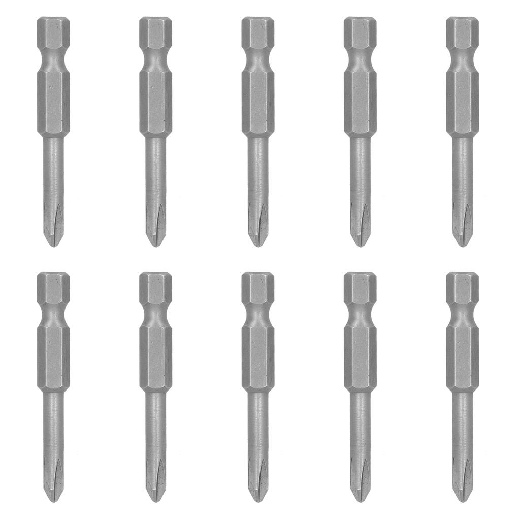10 ks Sada křížových šroubovacích bitů s magnetickým elektrickým S2 legovaným ocelovým hardwarovým nářadím 4 mm