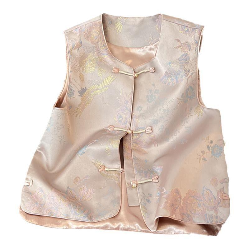 2025 New Vest Vest Vest Versatile Sleeveless Button-down Vest Top