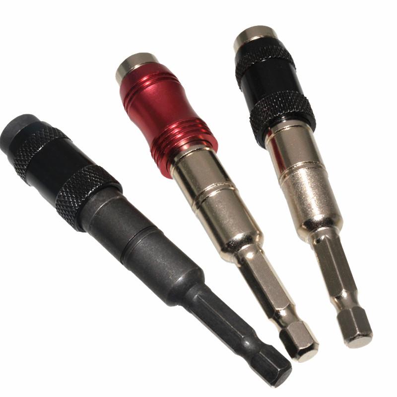 1pc Magnetic Screw Drill Tip, 1/4" Impact Tough Bit Holder With 20° Pivoting , Bendable Extender Quick Change Locking Rotating