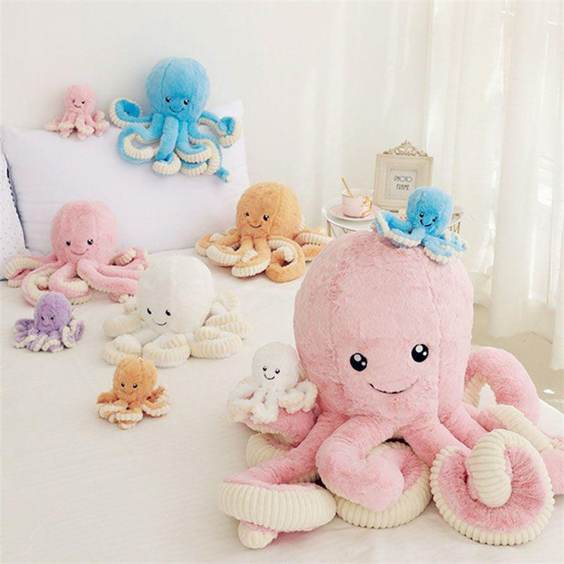 Adorable 15.7'' Octopus Plush Stuffed Toy Pillow For Kids And Home Decor