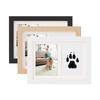 Wooden Paw Print Photo Frame, Handmade Safe Ink Pad, Dog Paw Printed Gift Kit, Commemorative Gifts
