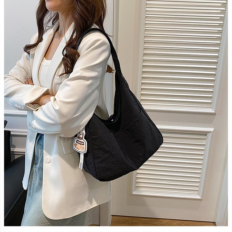 Korean Style Canvas Tote Bag Fashion Simple Large Capacity Shoulder Bag for Women KTB