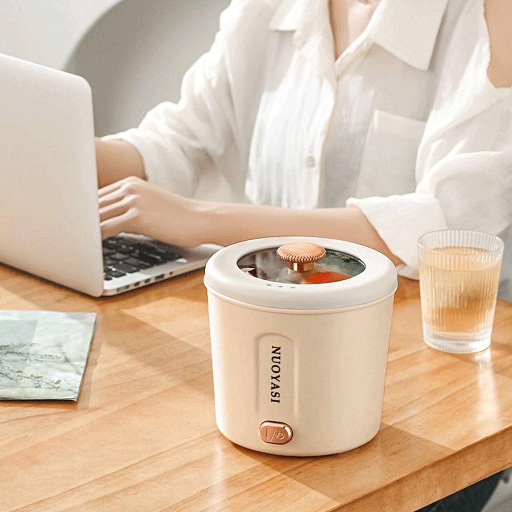 

1л общежитие горячая кастрюля студенческая электрическая плита кастрюля антипригарное приготовление супа лапши горшок White