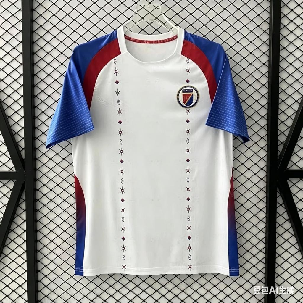 2026 Nuova Maglietta da Calcio Genitore Figlio Stampa 3D Maglia da Calcio Nazionale Haiti Asciugatura Rapida Top per Adulti e Bambini