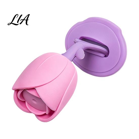 Washable Toilet Seat Lifter Silicone Tulip Lid Lifter, Hands-Free Lift Handle, Bathroom Avoid Touching Cover Tool, Accessories