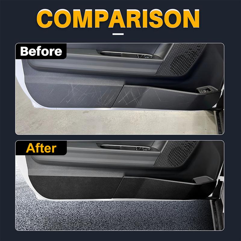 For Mini Cooper S F66 F67 2024 2025 Car Door Anti-Kick Mat Suede Leather Sticker Soil-Proof Children's Kick Pad Accessories