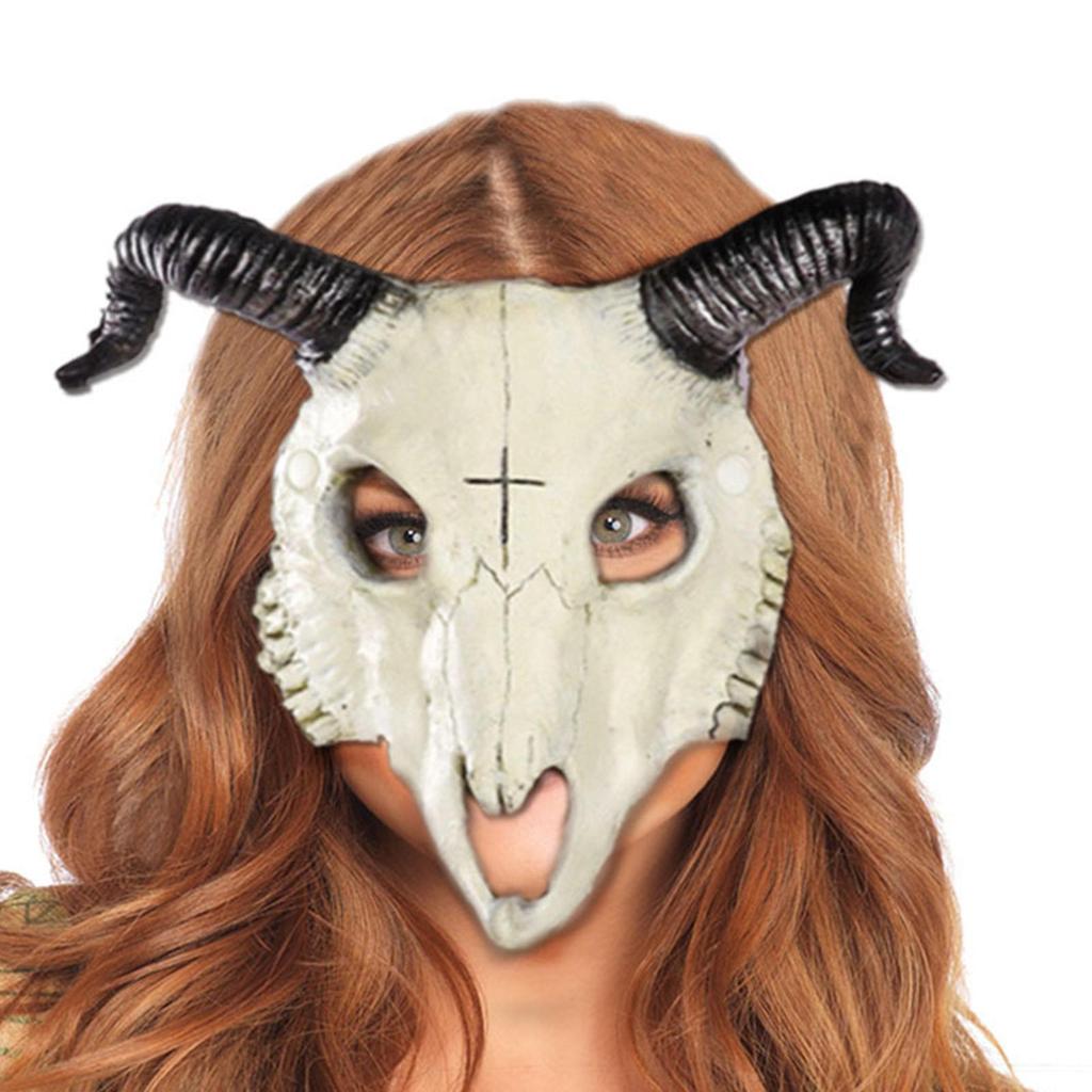 Halloween Cosplay Goat Skull Mask Novelty for Rave Costume Accessories