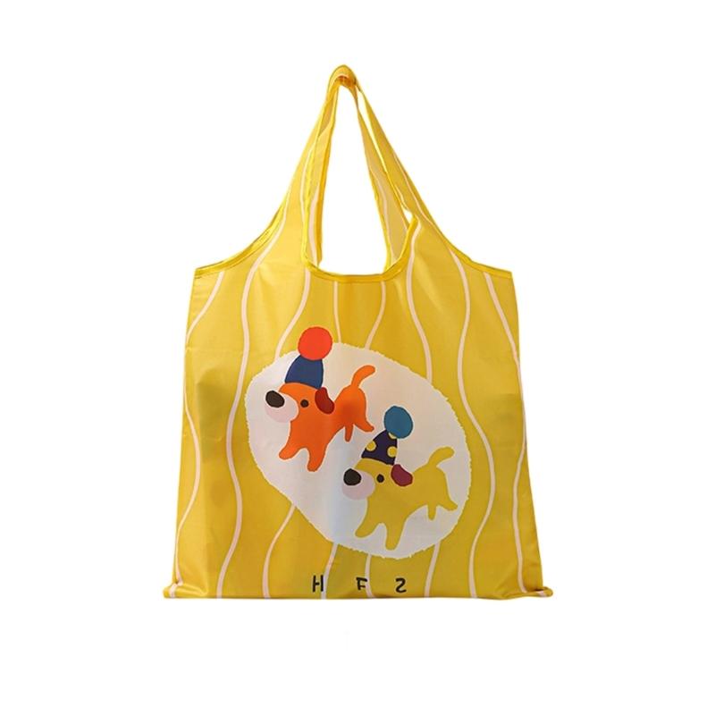 Portable Cartoon Storage Bag Foldable Travel Organizers For Underwear Accessories Multipurpose Polyester Shopping Toted