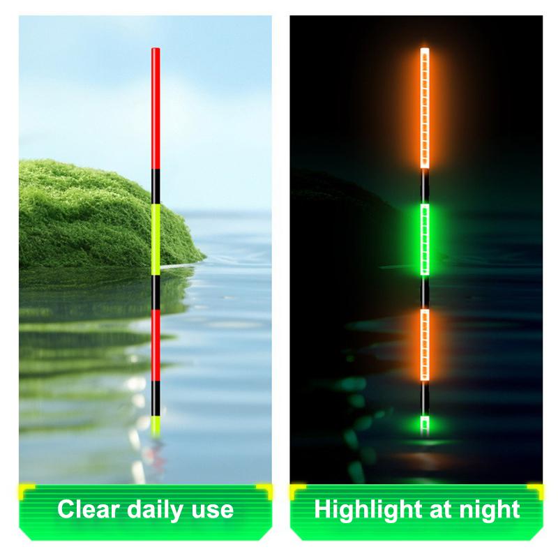 Smart Led Fishing Float Highly Sensitive Remind Buoy Gravity Sensor Glowing Electric Night Fishing Strobe Long Tail