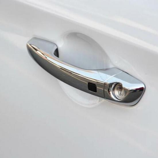 FOR 2017- HYUNDAI Elantra ABS Chrome Side Door Handle Cover Trim Smart hole