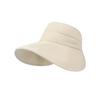 Sunshade Folding Empty Top Cap Sunscreen Double-face Sun Hat Ice Silk High Ponytail Hat  Girls