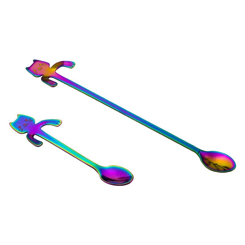 304 Stainless Steel Cat-Shaped Coffee Stirring Spoon