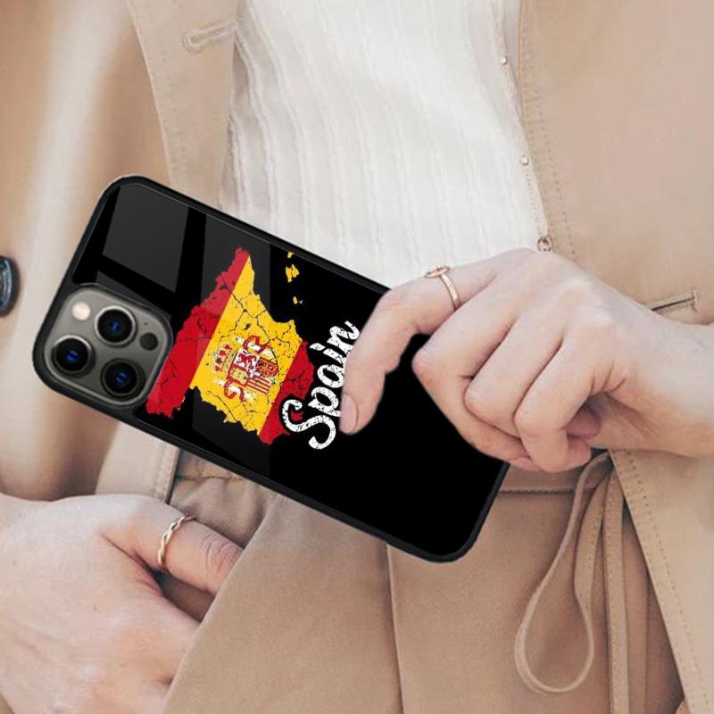 Spain Flag Magnetic Phone Case For APPLE iPhone 17 Air 16 14 13 12 Pro Max 15 Plus Wireless Charge With MagSafe Cover