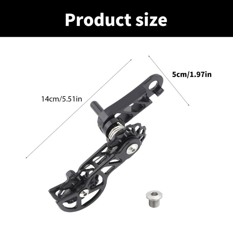 Single Speed Mountain Bike Chain Tensioner 11T Guide Roller Cycling Double Spring Chain Guide Bike Protectors Easy To Use
