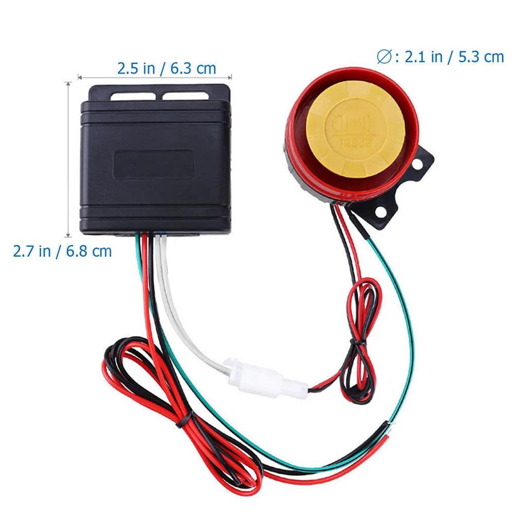 Motorcycle Remote Control Key Shell Motorbike Scooter Motor Alarm With Remote Start Motorcycle Security Alarm Anti-Theft