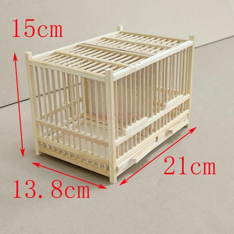 Grasshopper Cage Handmade Bamboo Woven Cricket Cage Double Grid Bamboo Cage Cultural And Playing Insect Cage