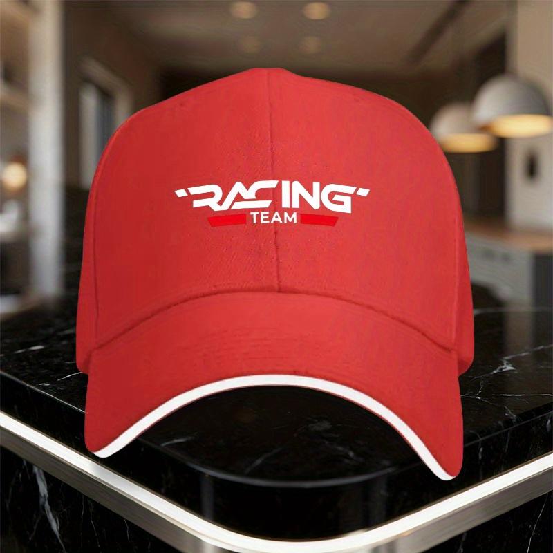 1pc RACING TEAM Printed Baseball Cap  Lightweight Adjustable Sun Protection Ideal for Weddings Parties Birthdays
