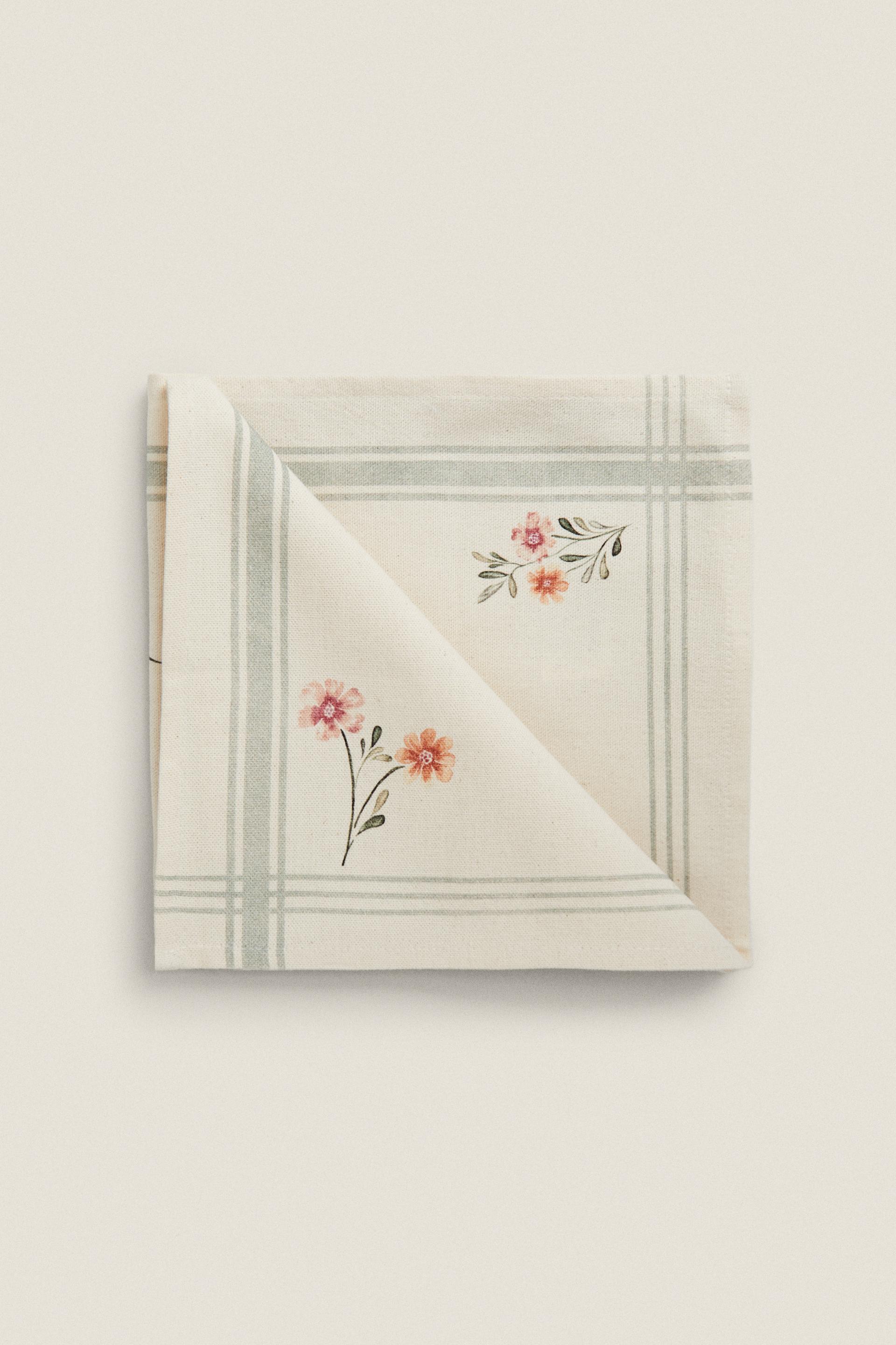 

ПОЛОСАТЫЕ И ЦВЕТОЧНЫЕ САЛФЕТКИ (УПАКОВКА ИЗ 2)