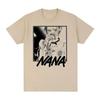 Japanese Anime Nana Osaki Pattern Printed Tshirt 2026 Summer Unisexs Womens Oversized Tshirt Fun Shirt Y2K Hiphop Fashion Top