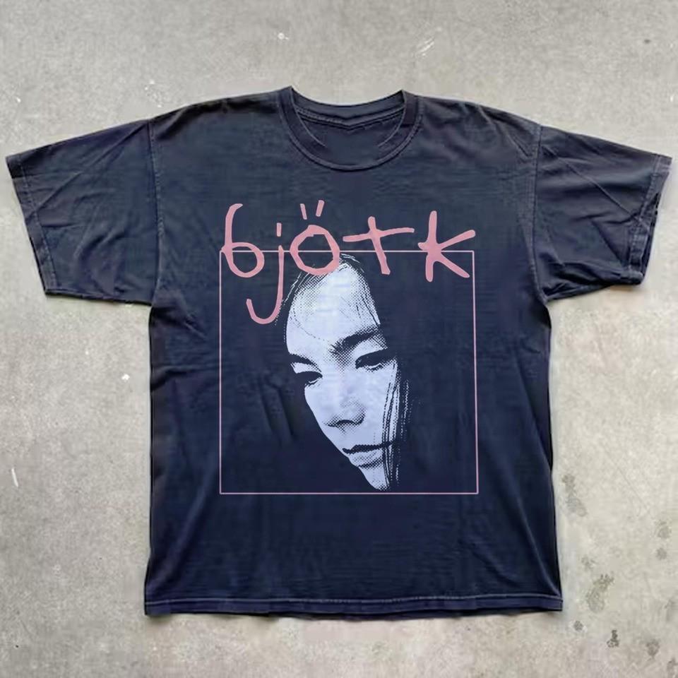 

Редкая Коллекция Футболка Bjork Плотный Хлопок Подарок для Фаната S-2XL Унисекс Футболка M