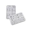 DIY Crystal Dropper Mold, Hairpin Mold, Mirror Flower, Bow Tie, Earring and Earring Pendant, Silicone Mold
