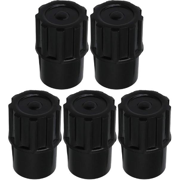 BQLZR 23.5mm OD Black Plastic Sax End Plug Saxophone Plug for Alto Saxophone Pack of 5