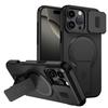 For Magsafe Magnetic Phone Case for IPhone Air 17 16 15 Plus 14 13 12 11 Pro Max 17E 16E Armor Stand Slide Lens Protector Cover