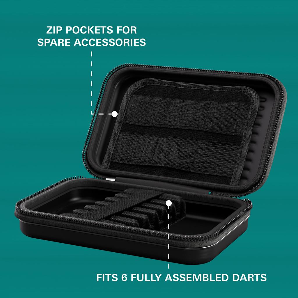 Target Darts Takoma Wallet XL Darts Case Holds 6 Darts and Accessories Aqua