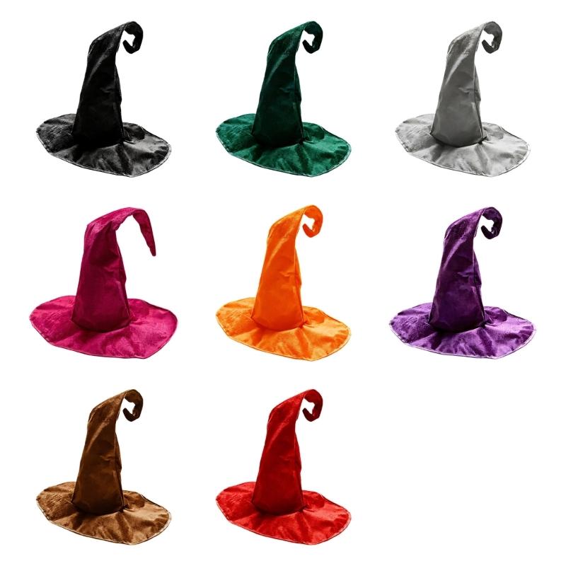 Tall Pointed Party Hat for Seasonal Costumes, Shapeable Outline and Tip with Soft Polyester Shell and Support Frame