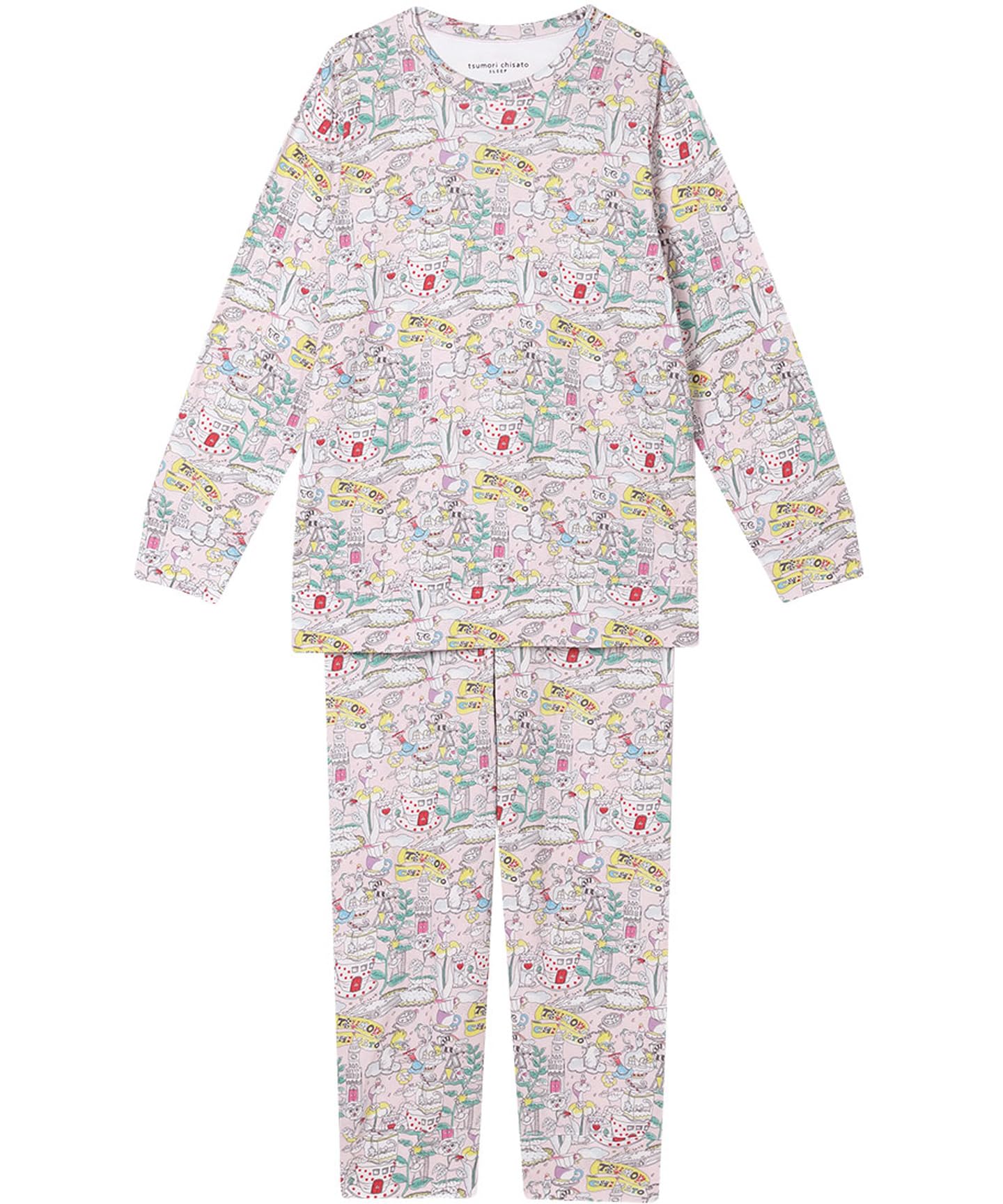 

Wacoal RELAX SLEEP Relax Tsumori Chisato Cotton Long Long Tsumori Chisato SLEEP Size M & (Wacoal & Sleep) Pajamas, 100% (Main Body), Sleeves, Pants,