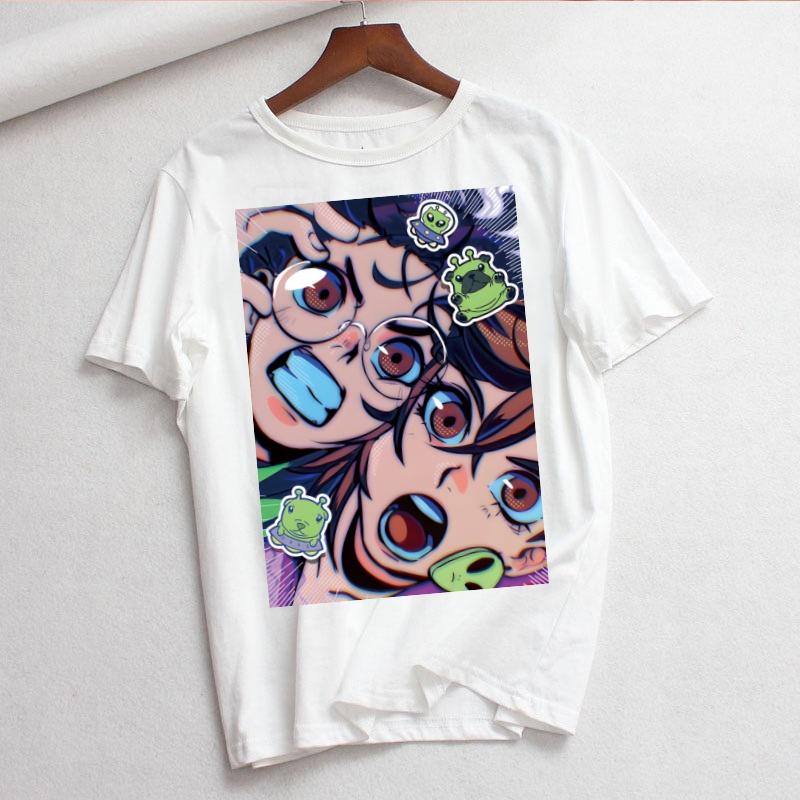 Dandadan Okarun Anime Momo Ayase Women T Shirt Girl Harajuku Korean Style Graphic Tops Kawaii Female TshirtDrop Ship