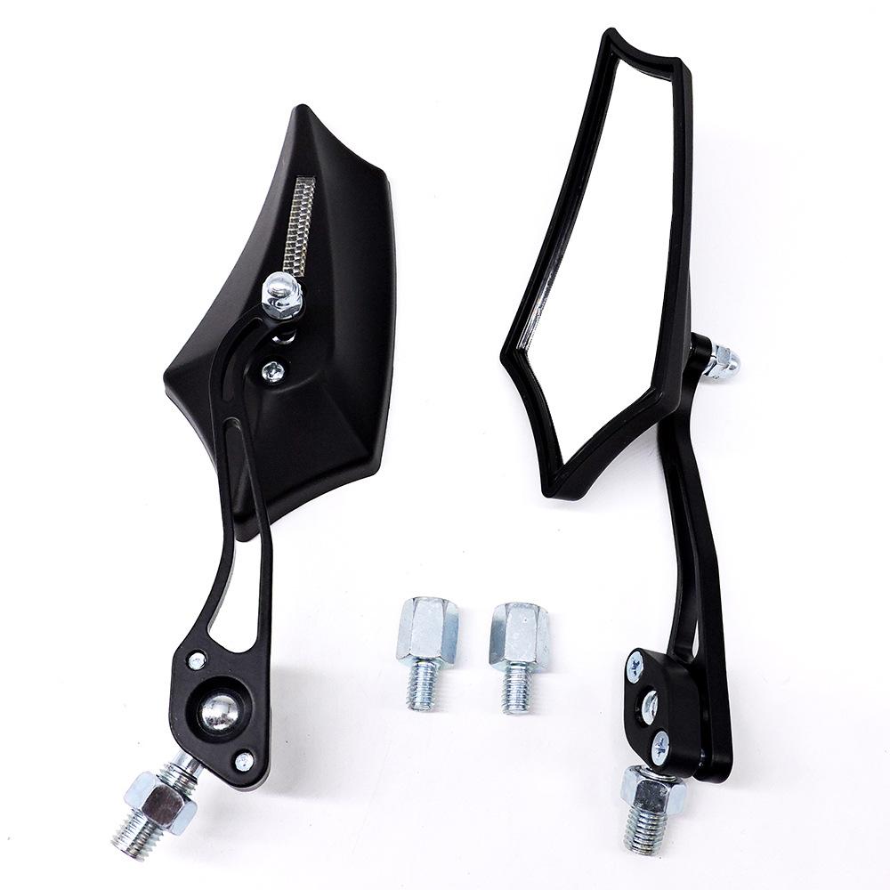 1 Pair Motorcycle Rearview Mirror Reversing Auxiliary Side Mirror Universal Modification Accessories