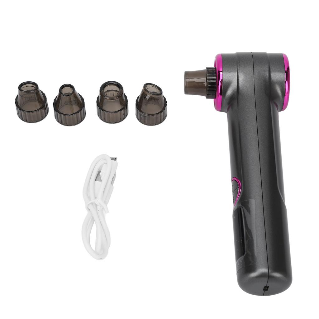 Blackhead Remover Tool Kit Pimple Comedones Removal Instrument Replaceable Vacuum Gray Blackhead Remover Kit