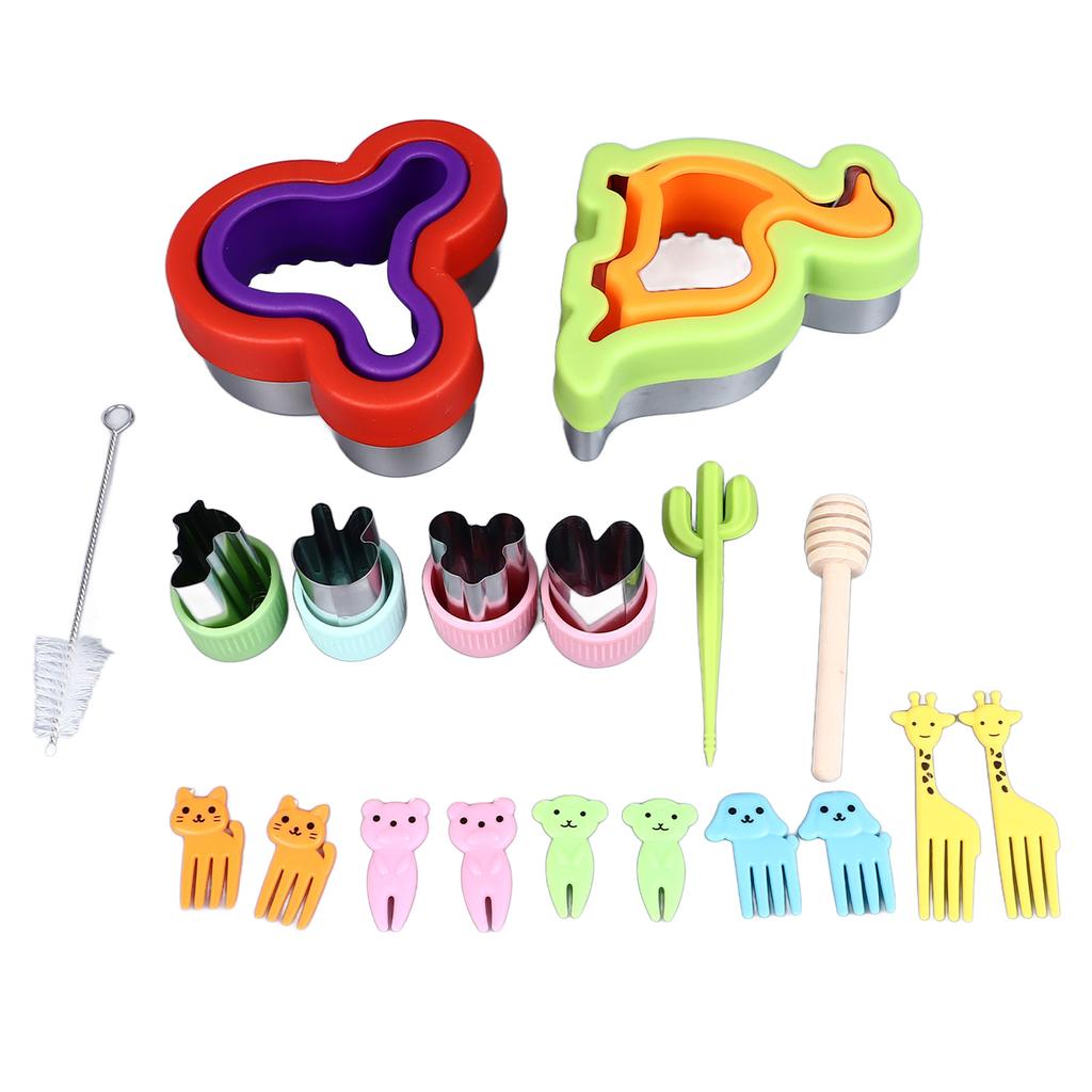 Sandwich Cutter and Sealer Set Bread Sandwich Pancake Maker DIY Cookie Cutter for Kids Boys Girls