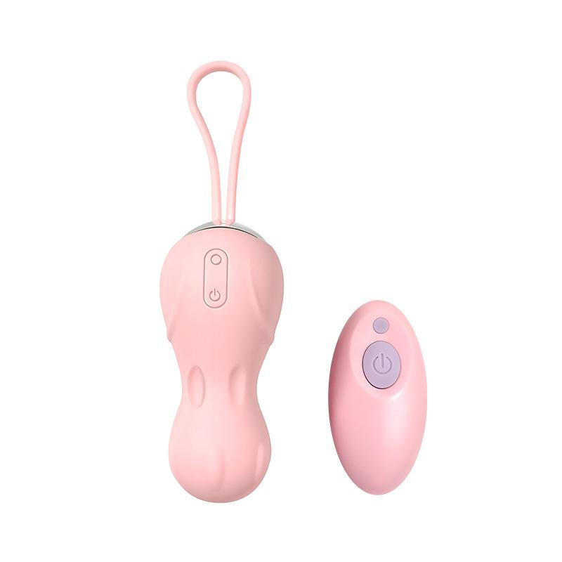 Wireless remote control jumping egg vibration female vagina dumbbell Kegel contraction training apparatus adult sex toys