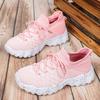 Lightweight Socks Shoes Women Men Breathable Knitted Casual Sneakers Slip-on Soft Sole Platform Footwear for Running Gym Fitness